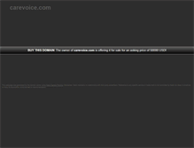 Tablet Screenshot of carevoice.com